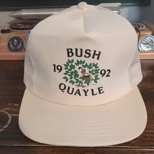 90s trucker dad hat; Bush Quayle, ‘92, political